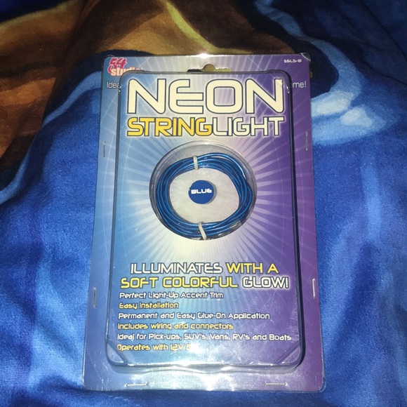 54 studio neon string light blue for car New - Picture 1 of 5